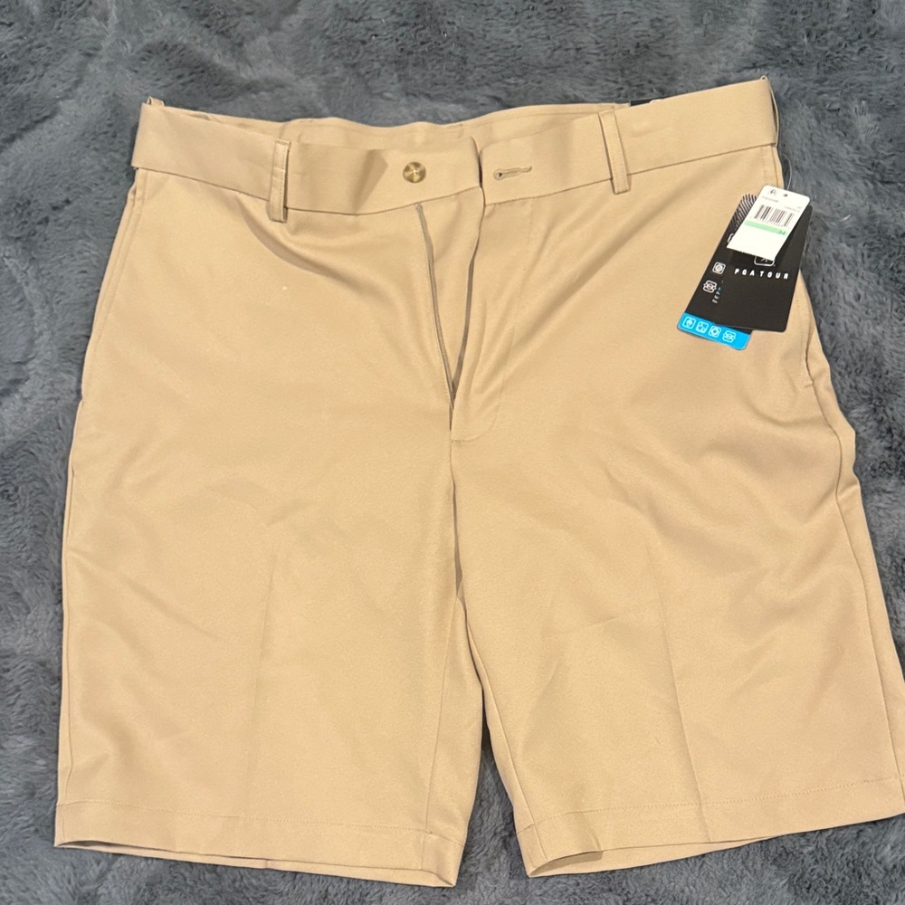 Men's Tan Shorts PGA TOUR SIZE 34 NEW